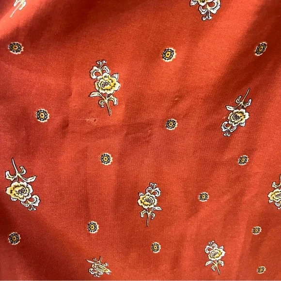 Boutique maxi dress floral size small rust - Picture 5 of 10